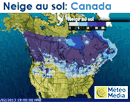 Carte Neige au sol